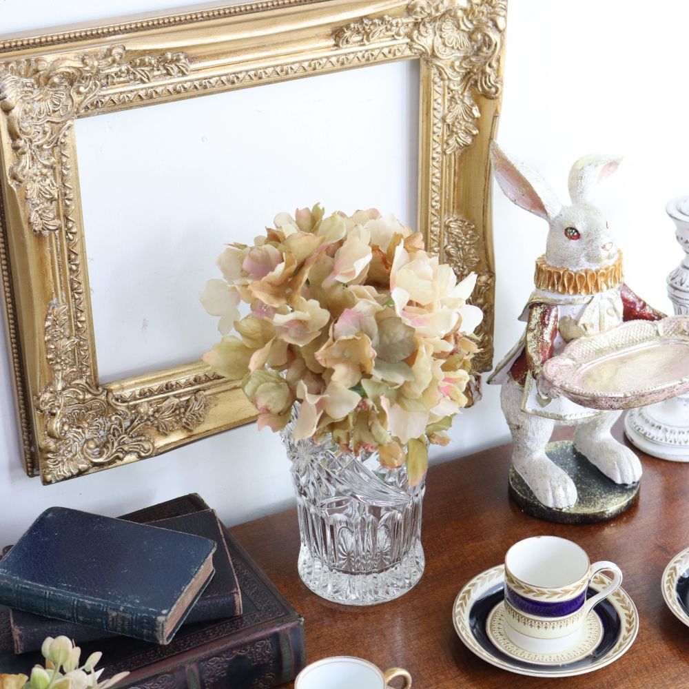 オシャレな透明感♪ ビンテージガラスベース VC106-235016