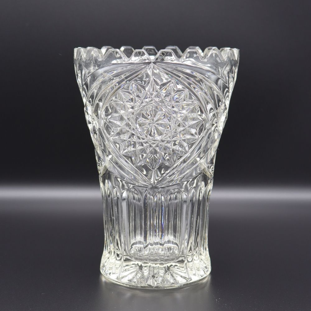 オシャレな透明感♪ ビンテージガラスベース VC106-235016