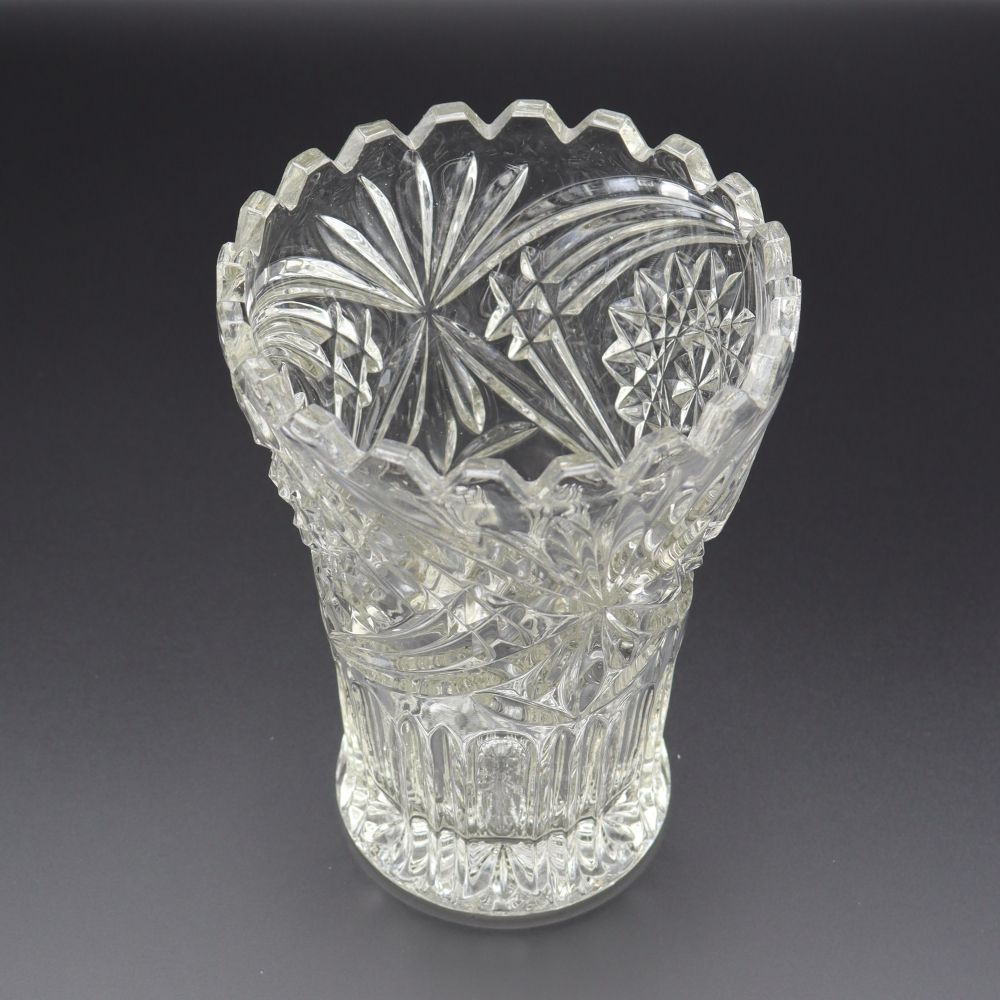 オシャレな透明感♪ ビンテージガラスベース VC106-235016