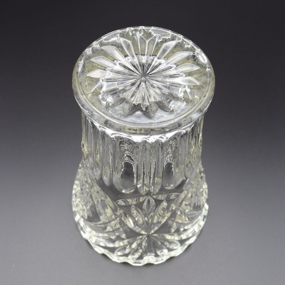 オシャレな透明感♪ ビンテージガラスベース VC106-235016