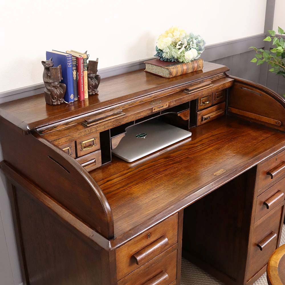オシャレなロールトップ♪ デスクHarris Lebus VC106-241