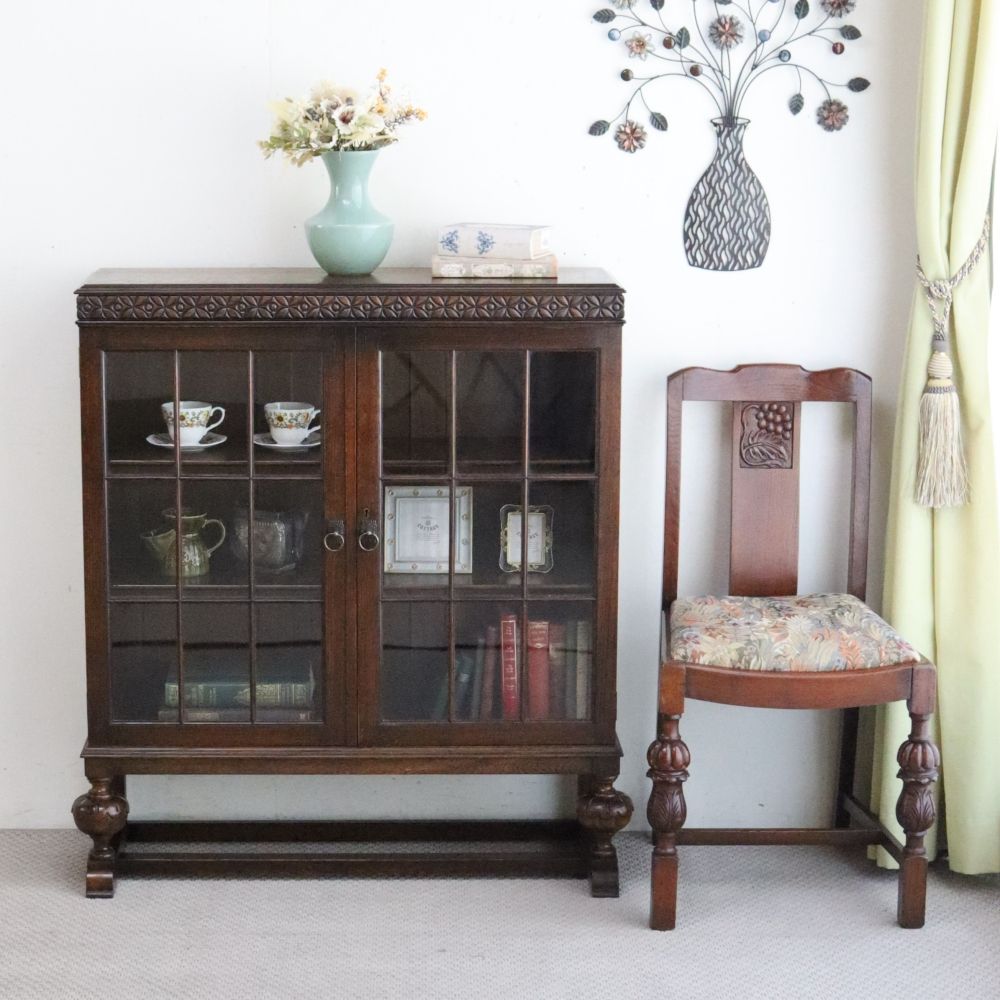 オシャレな装飾がお気に入り♪ ブックケース【WARING&GILLOW(ワーリング・アンド・ギロー)】 VC107-004