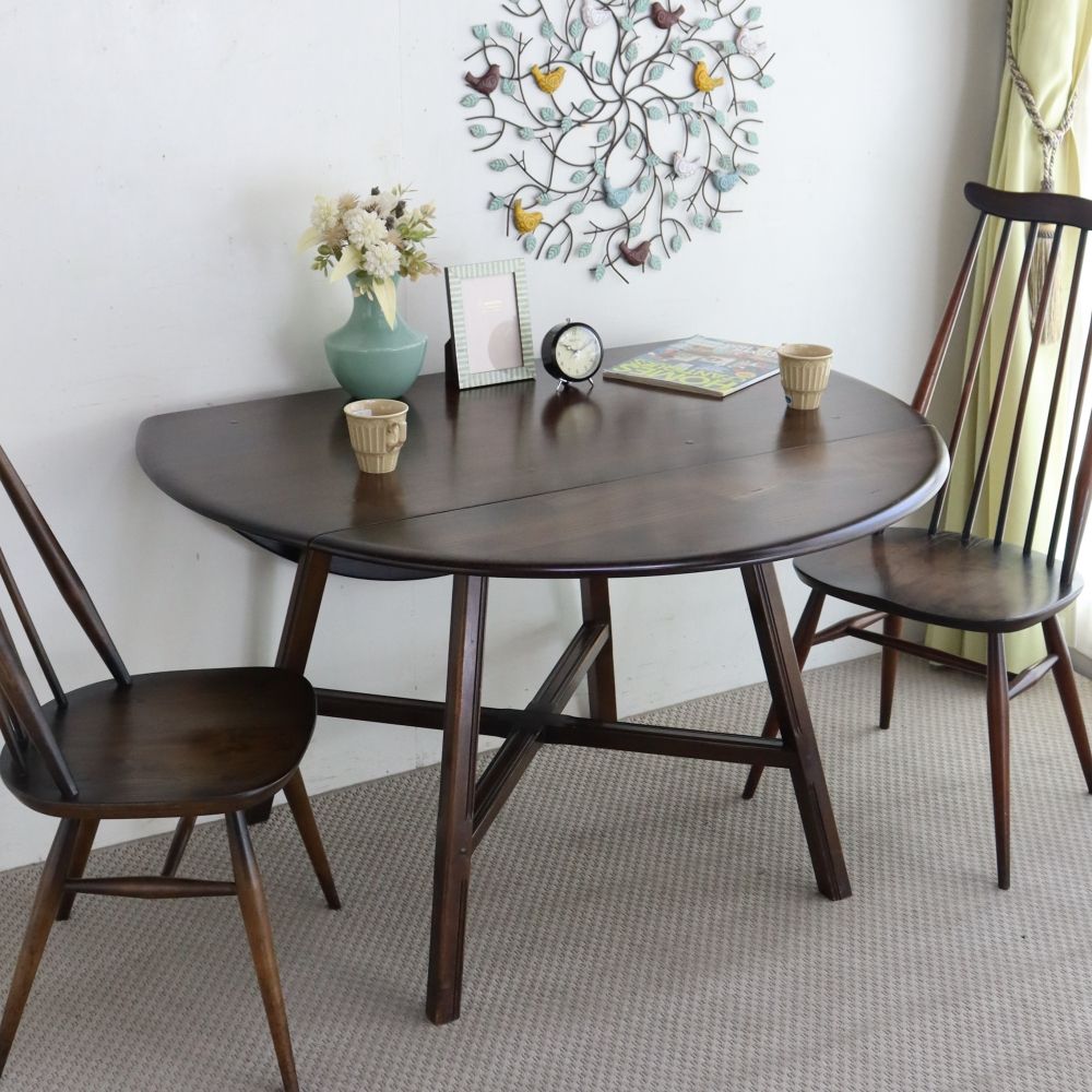 食卓はアーコールで♪ ドロップリーフテーブル【Ercol/No.377】 VC107-022