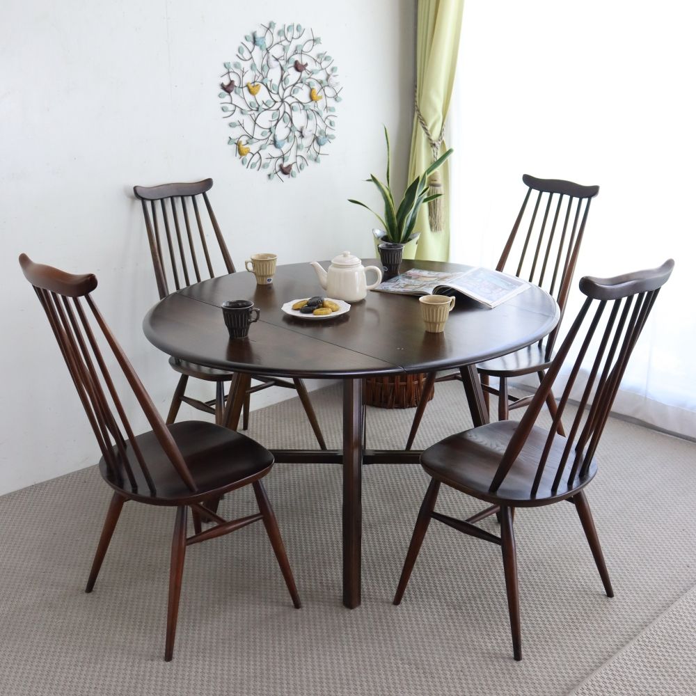 食卓はアーコールで♪ ドロップリーフテーブル【Ercol/No.377】 VC107-022