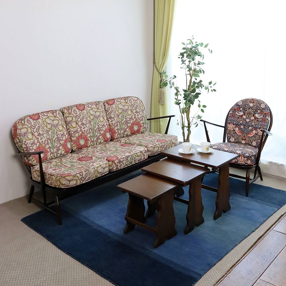 ゆったりサイズです♪ 3人掛けソファ【Ercol No.334/3】 VC107-039001MORRIS