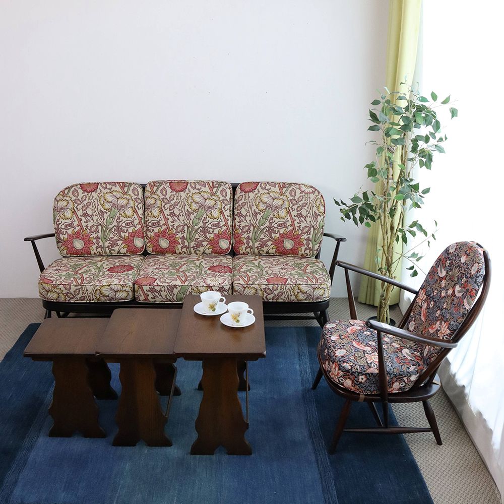 ゆったりサイズです♪ 3人掛けソファ【Ercol No.334/3】 VC107-039001MORRIS