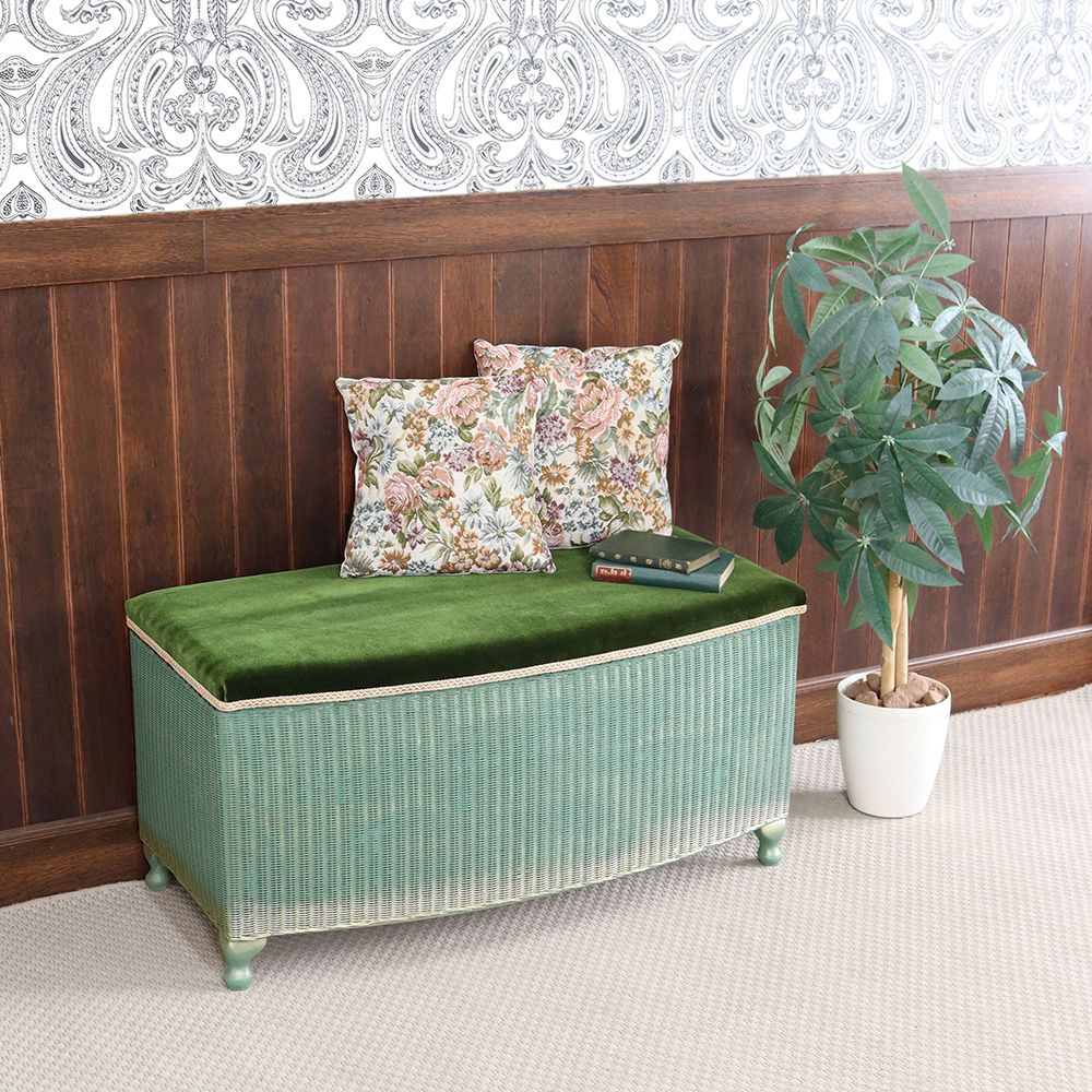 オシャレなベンチに♪ ロイドルーム ベンチ バスケット【W.Lusty&Sons社製】 VC107-090