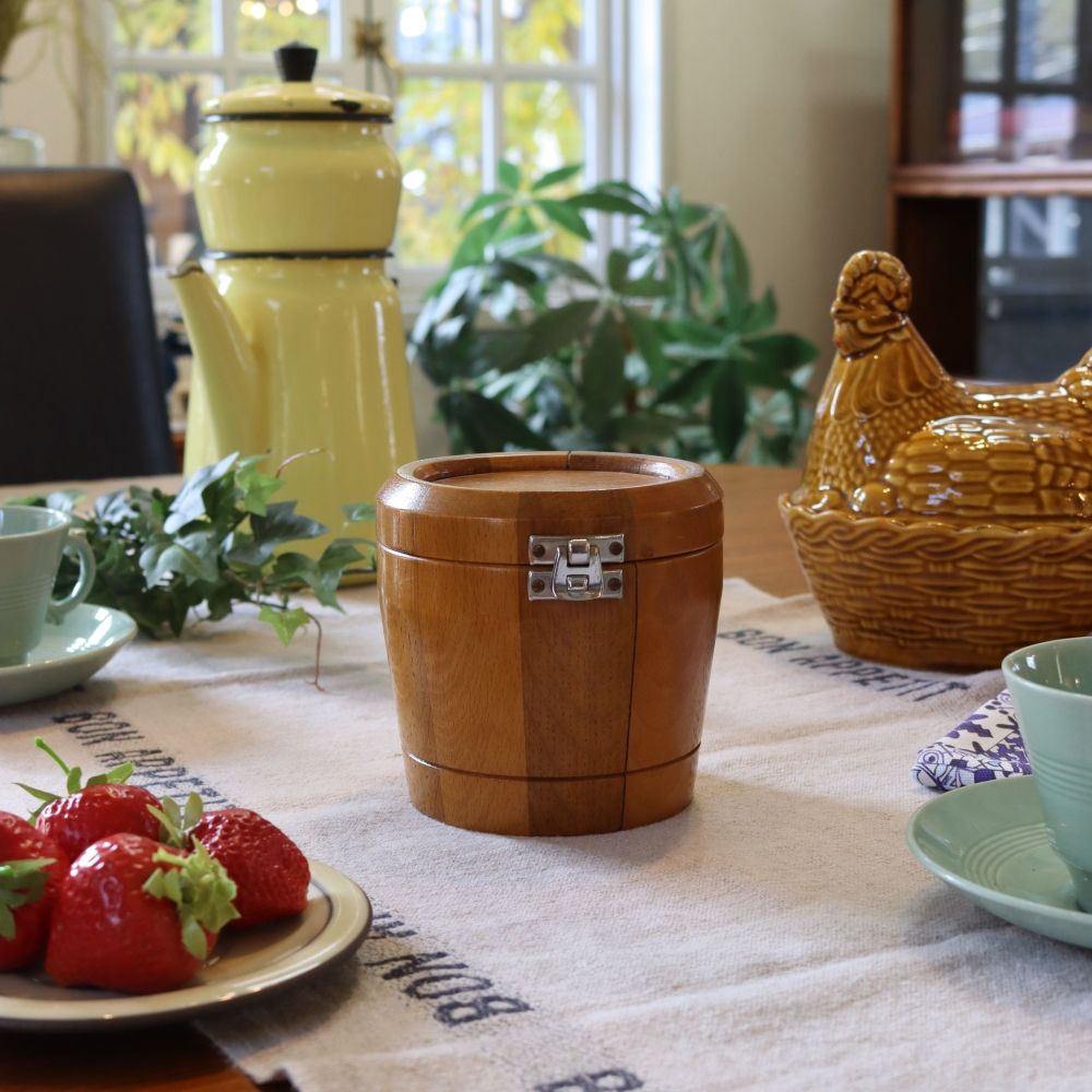 オシャレな小物入れに♪ ビンテージティーキャディー VC107-107