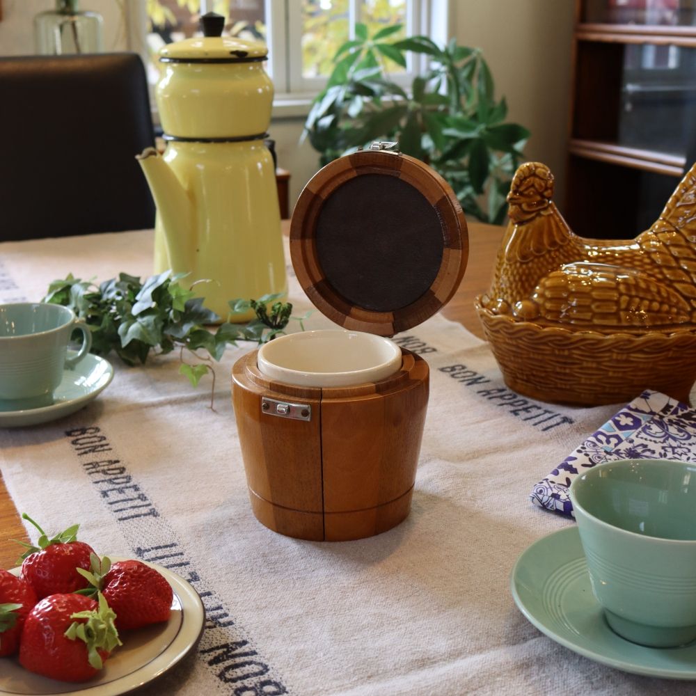 オシャレな小物入れに♪ ビンテージティーキャディー VC107-107