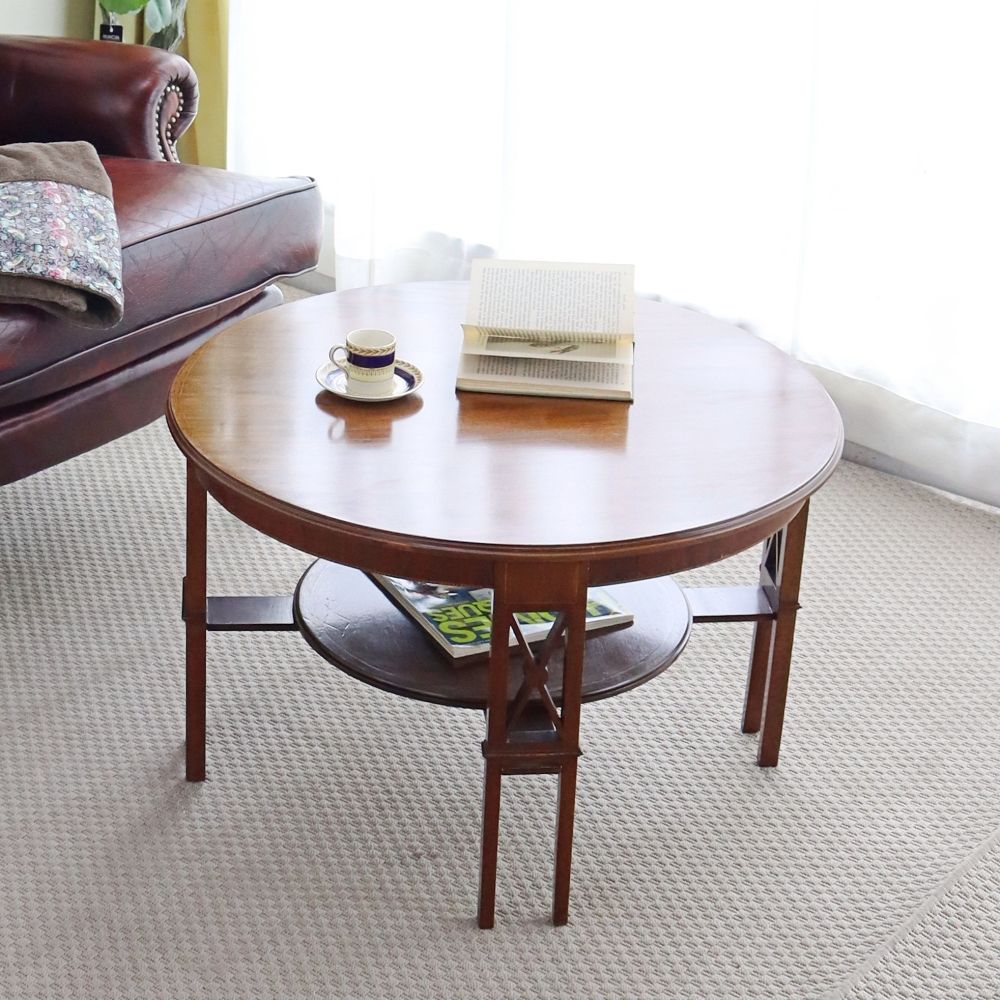 オシャレなマホガニーの気品♪ コーヒーテーブル VC107-156