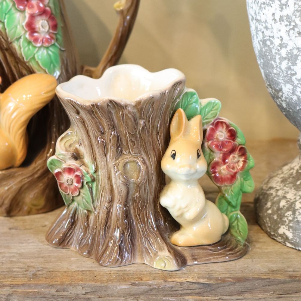 ウサギもニッコリ♪ ヴィンテージ POSY VASE/花器 VC107-247002