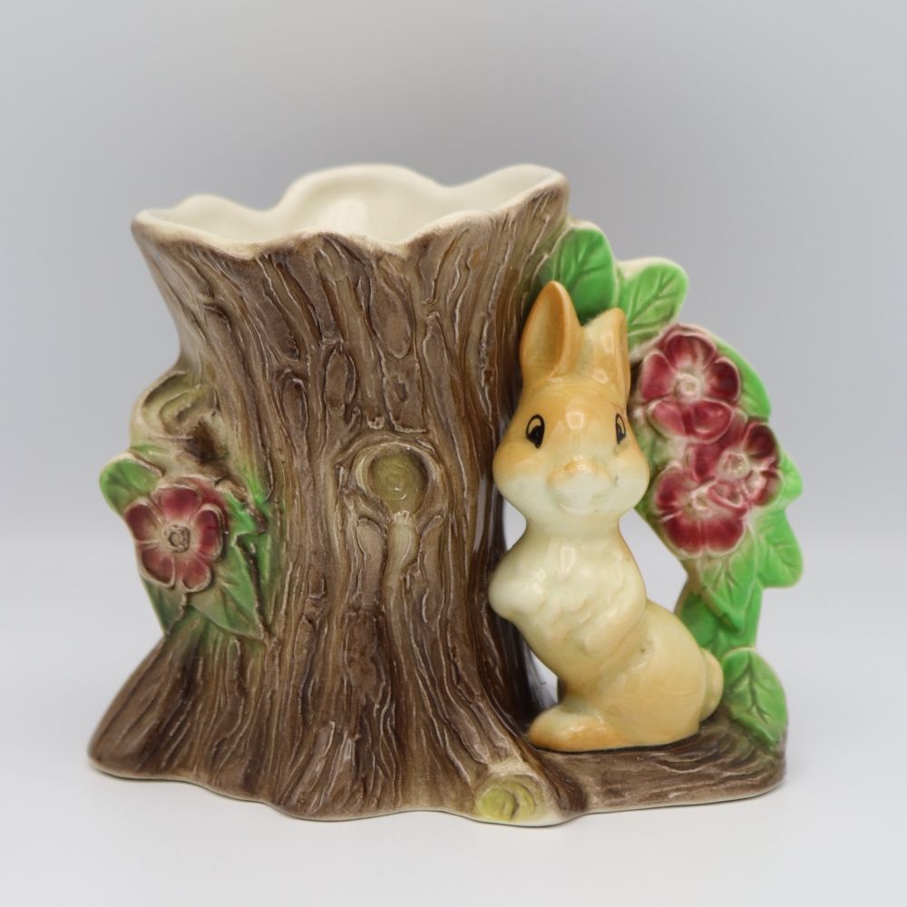 ウサギもニッコリ♪ ヴィンテージ POSY VASE/花器 VC107-247002