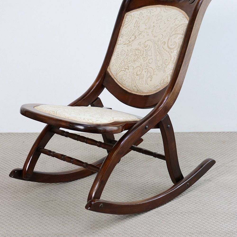 カジュアルに楽しんで♪ 折りたたみロッキングチェア VC107-266