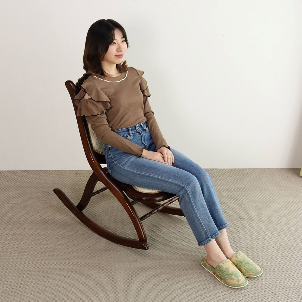 カジュアルに楽しんで♪ 折りたたみロッキングチェア VC107-266