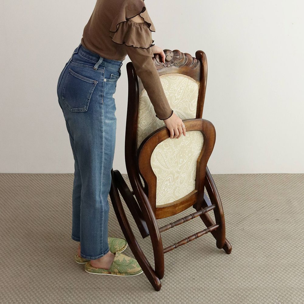 カジュアルに楽しんで♪ 折りたたみロッキングチェア VC107-266