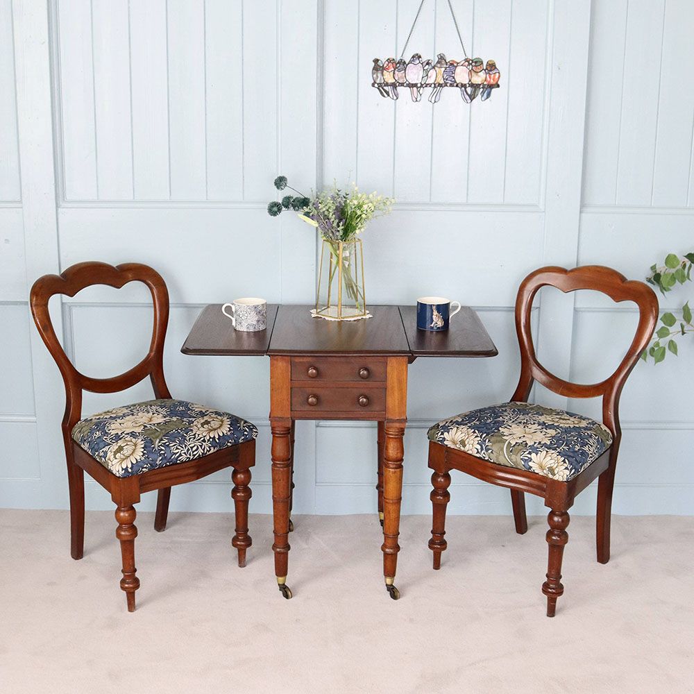 オシャレに活躍♪ ドロップリーフテーブル VC108-038