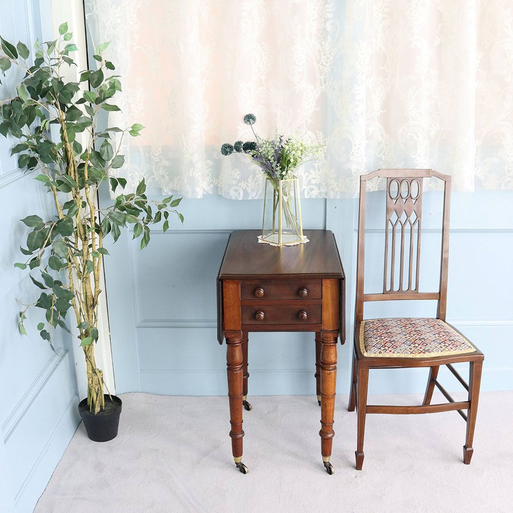 オシャレに活躍♪ ドロップリーフテーブル VC108-038