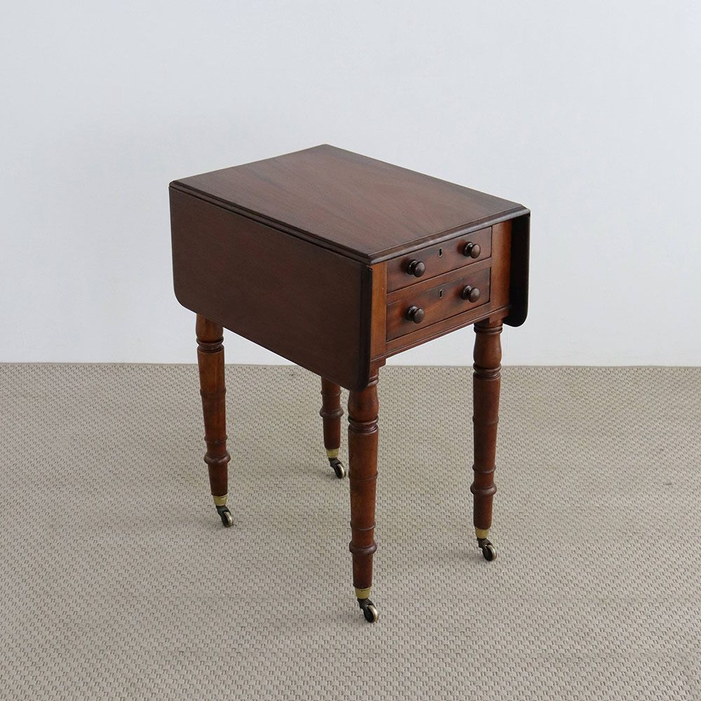 オシャレに活躍♪ ドロップリーフテーブル VC108-038