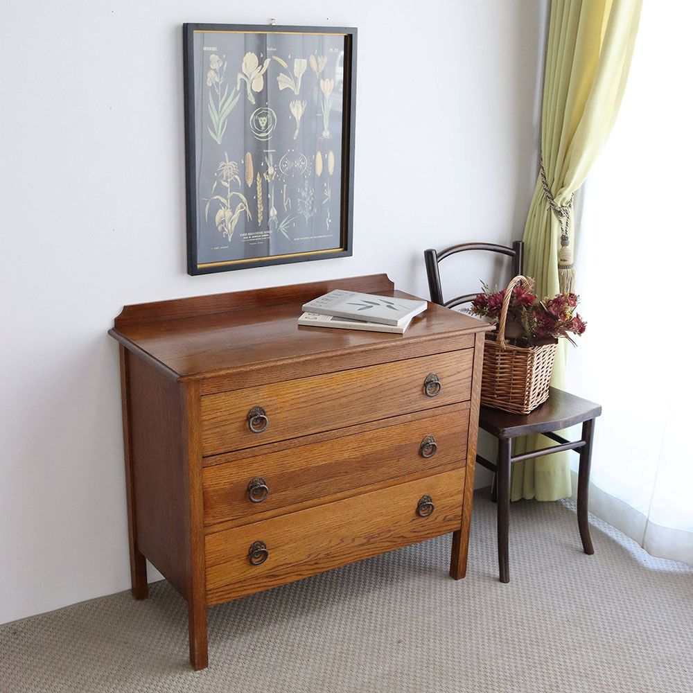 オシャレな把手がアクセント♪ チェスト VC108-145