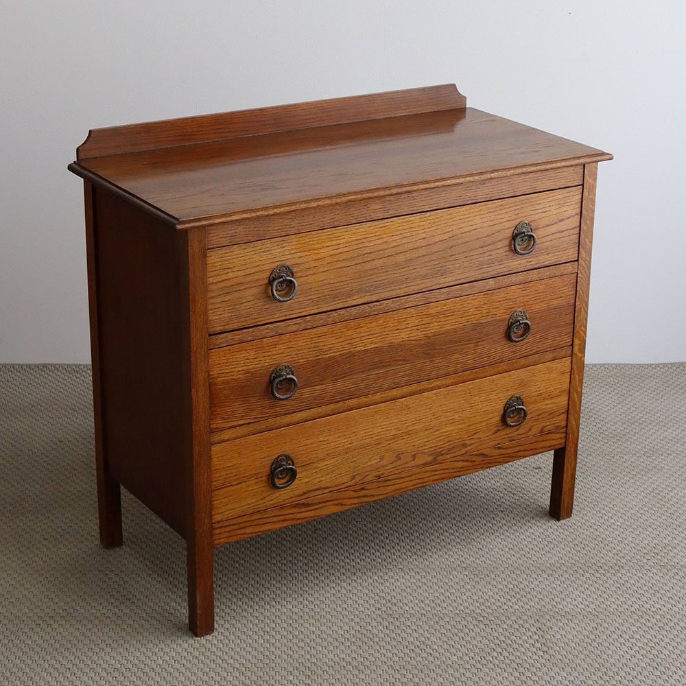 オシャレな把手がアクセント♪ チェスト VC108-145