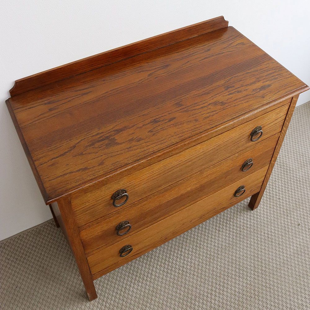 オシャレな把手がアクセント♪ チェスト VC108-145