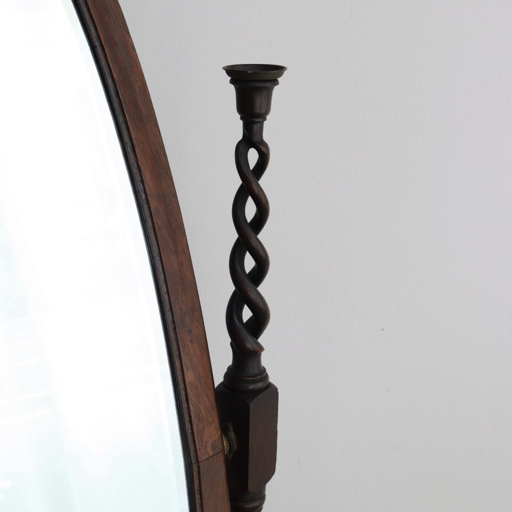 オシャレなオーバル型♪ アンティークミラー VC108-197