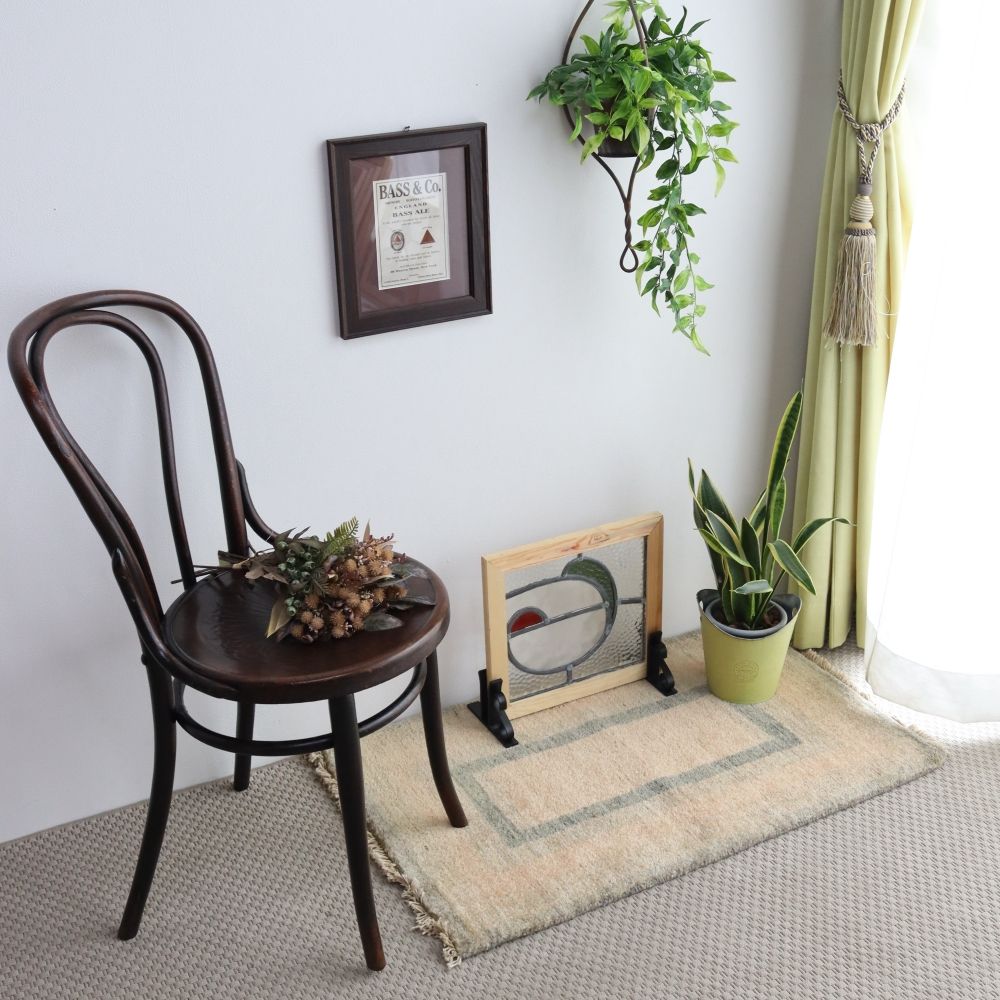 アートな形♪ アンティーク ステンドグラス VC108-238