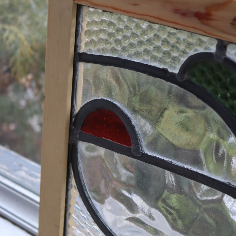 アートな形♪ アンティーク ステンドグラス VC108-238