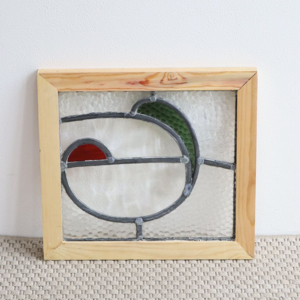 アートな形♪ アンティーク ステンドグラス VC108-238