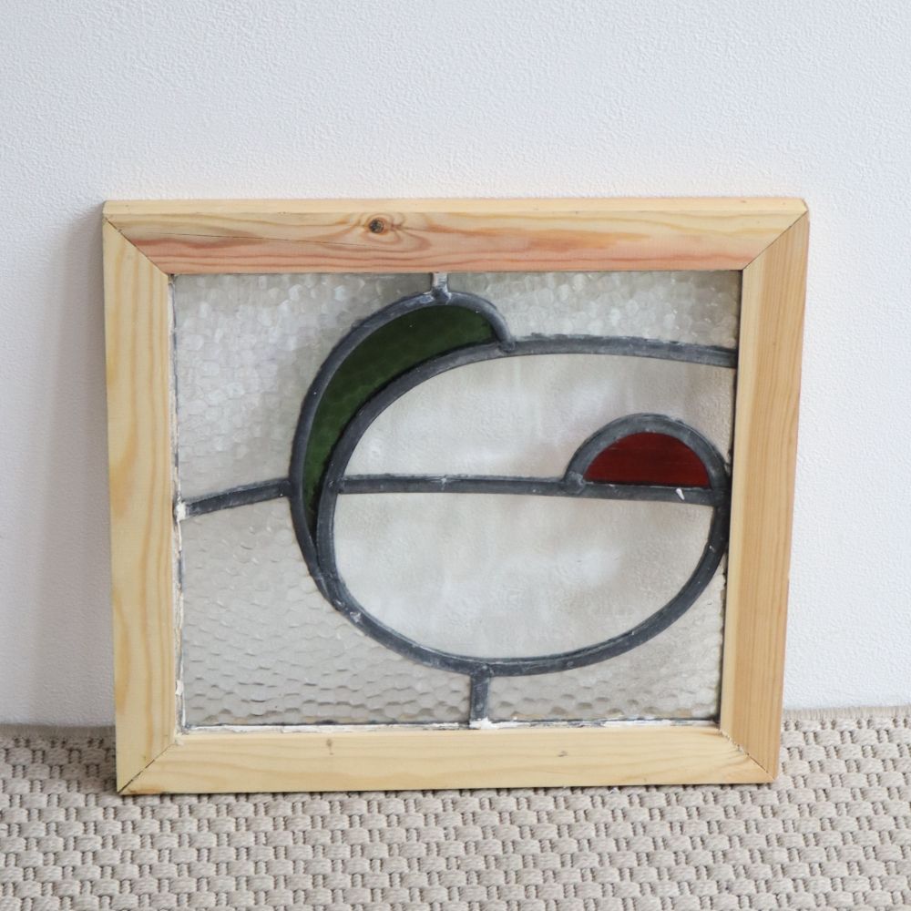 アートな形♪ アンティーク ステンドグラス VC108-238