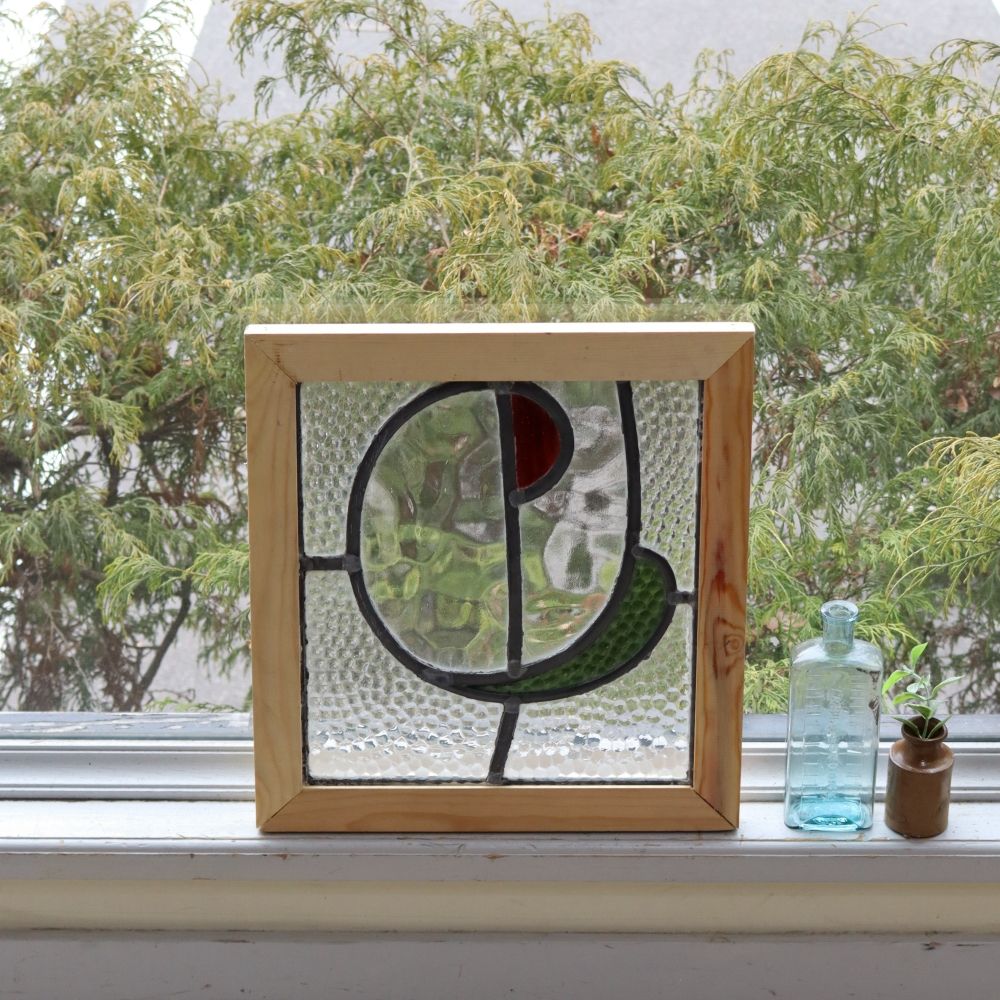 アートな形♪ アンティーク ステンドグラス VC108-238