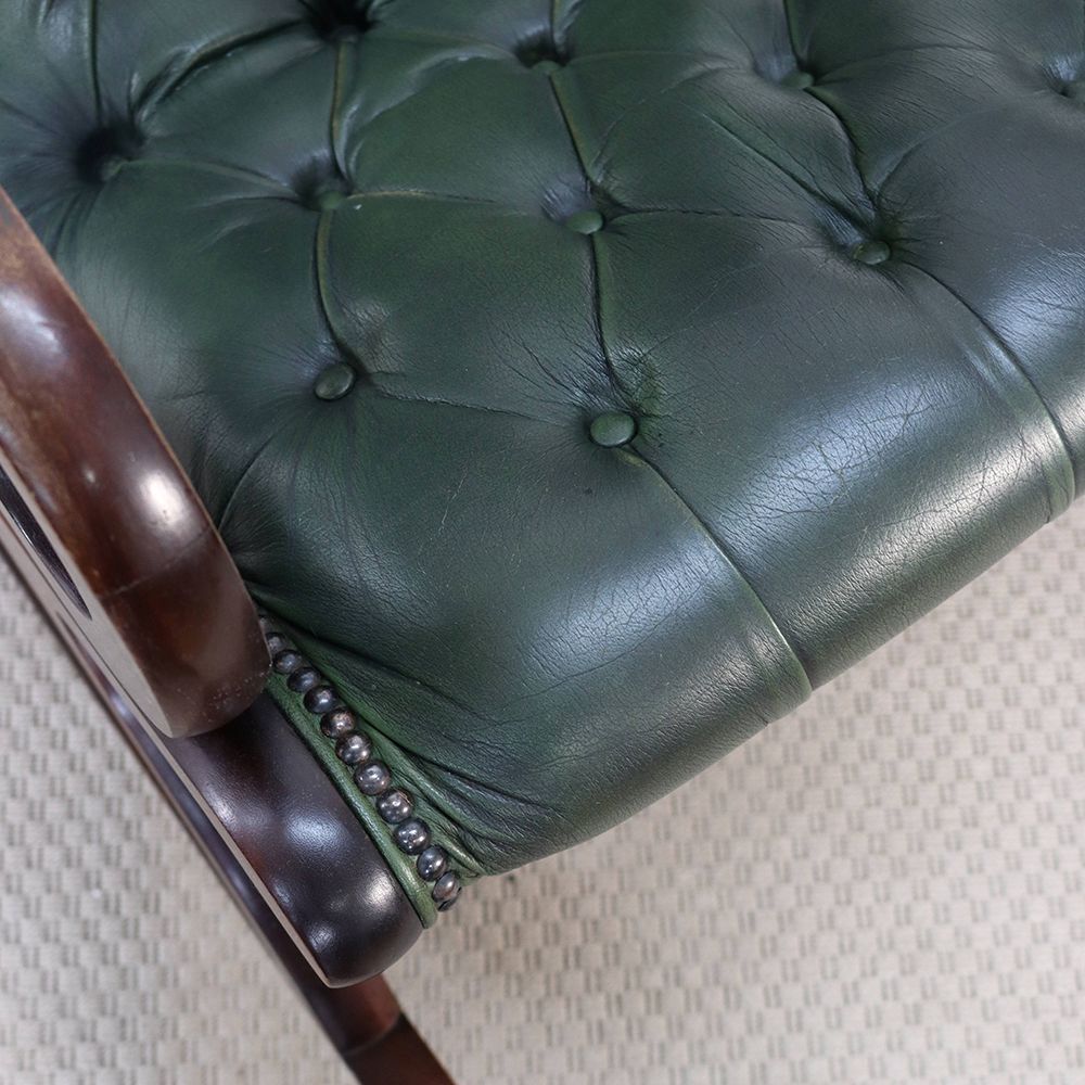 オシャレな革張りチェア♪ ロッキングチェア VC108-264