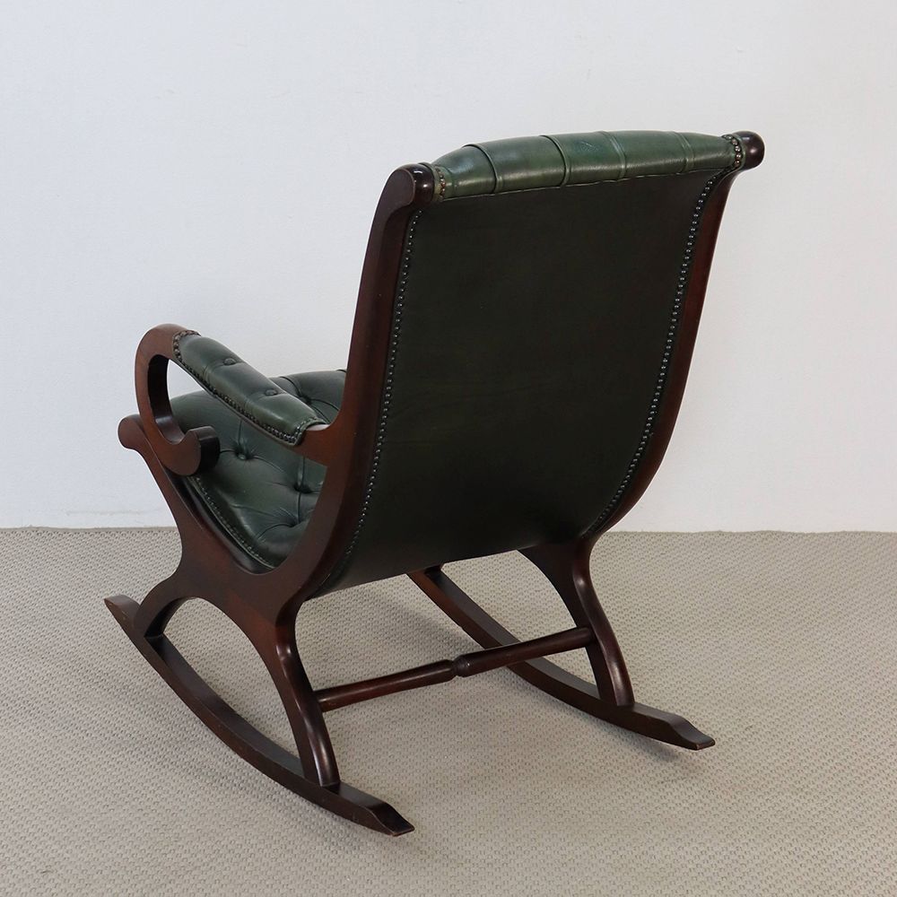 オシャレな革張りチェア♪ ロッキングチェア VC108-264