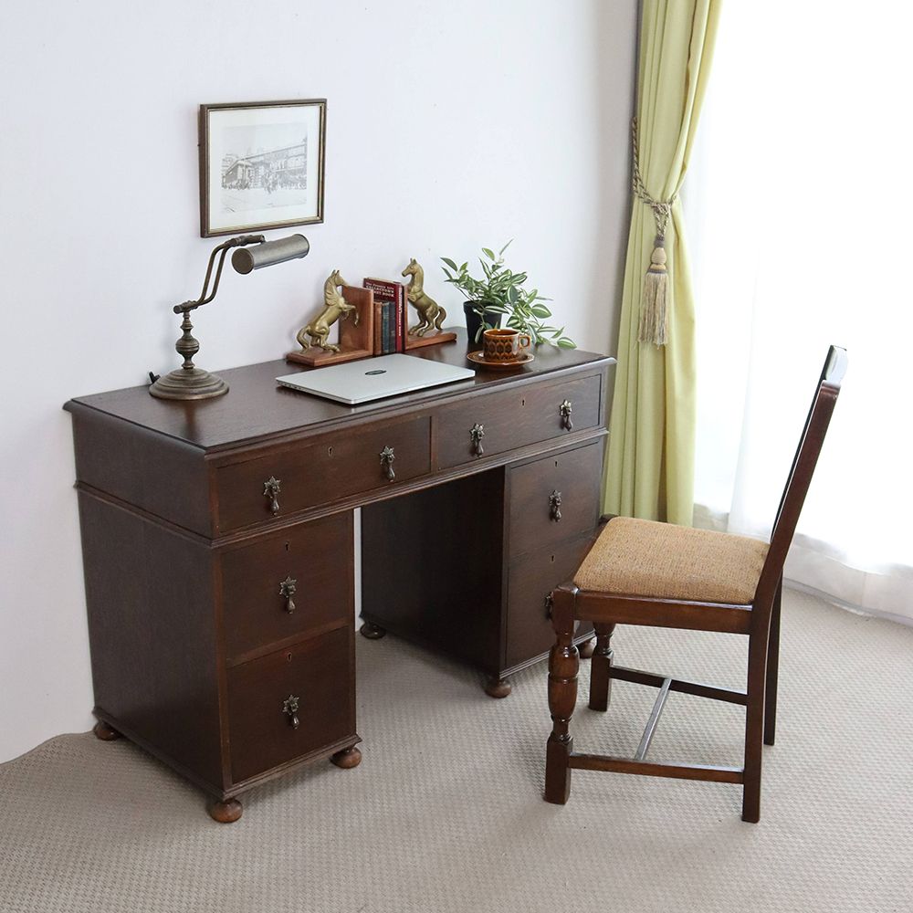 オシャレな把手がアクセント♪ デスク VC109-081