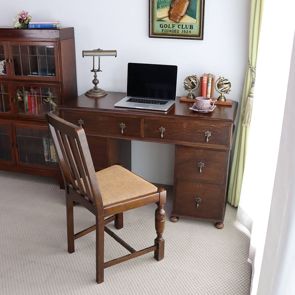 オシャレな把手がアクセント♪ デスク VC109-081