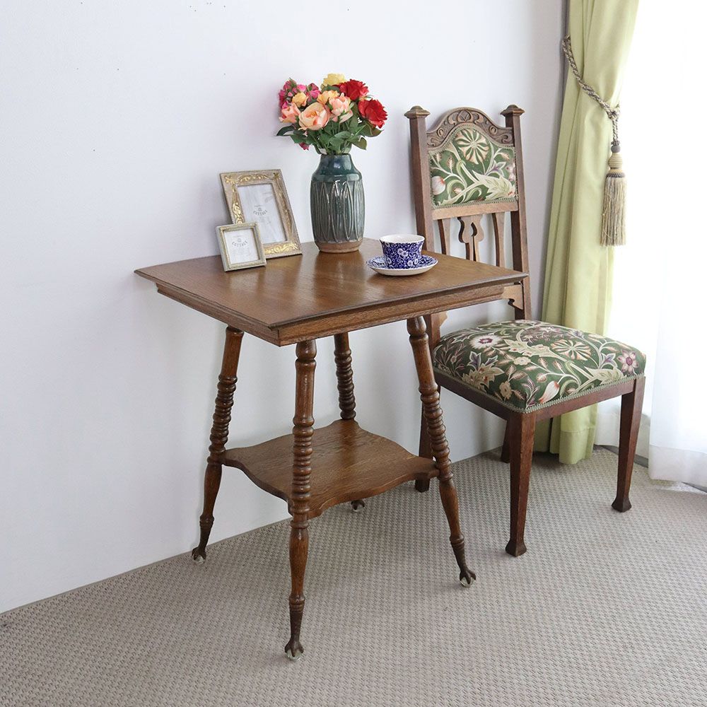 足下にアクセント♪ オケージョナルテーブル VC109-094 – アンティーク