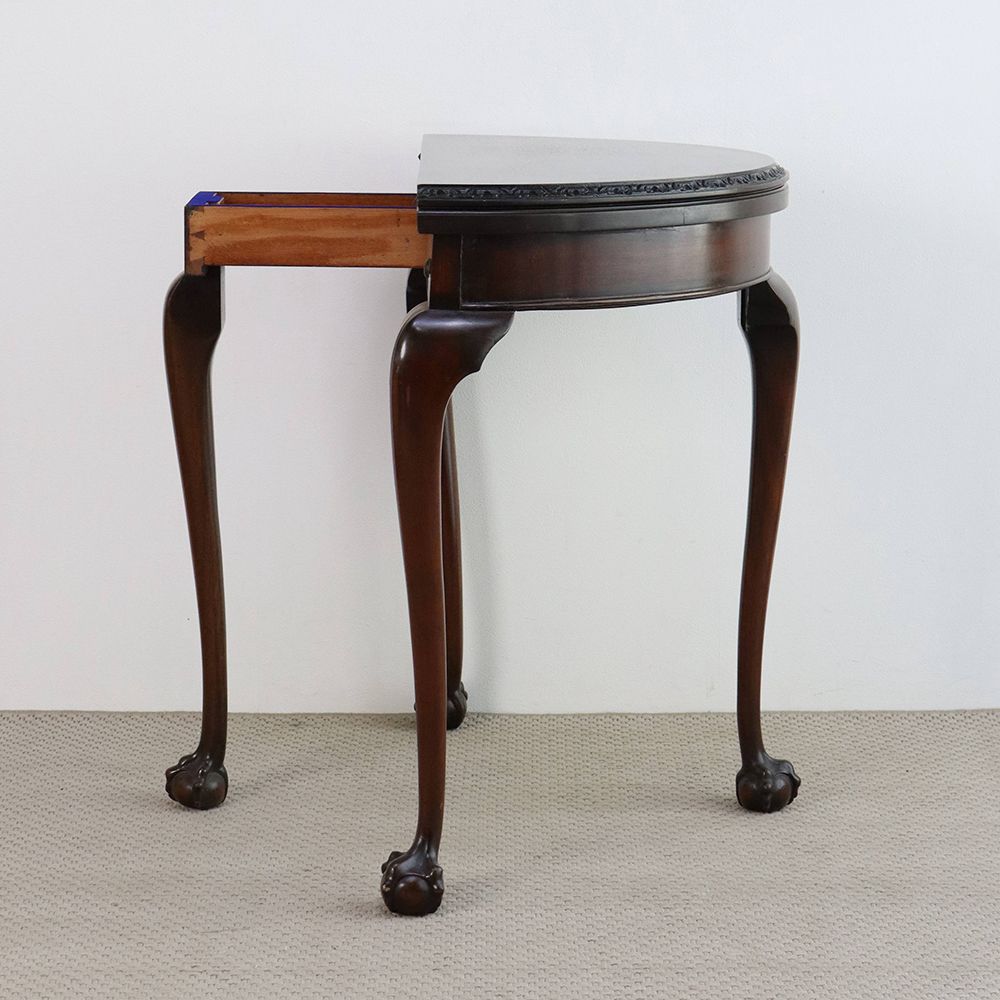 オシャレに1台2役♪ ハーフムーン ゲームテーブル VC109-124MORRIS