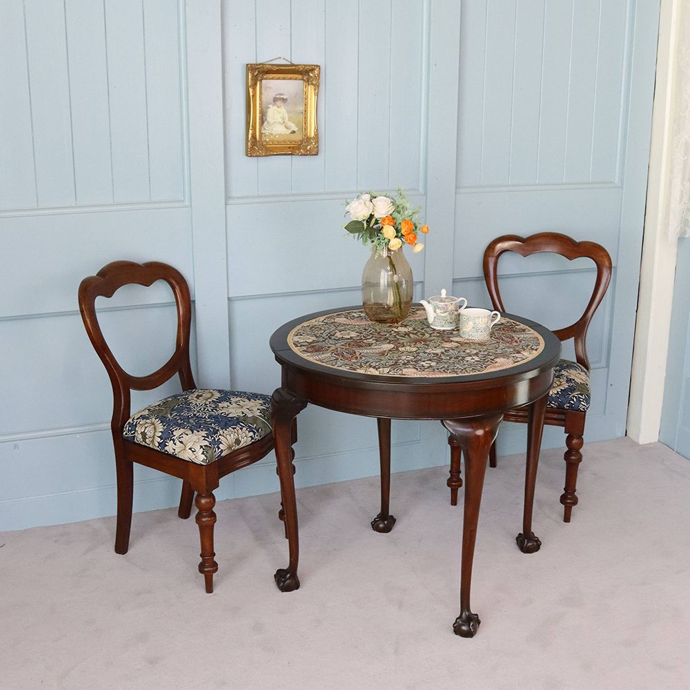 オシャレに1台2役♪ ハーフムーン ゲームテーブル VC109-124MORRIS