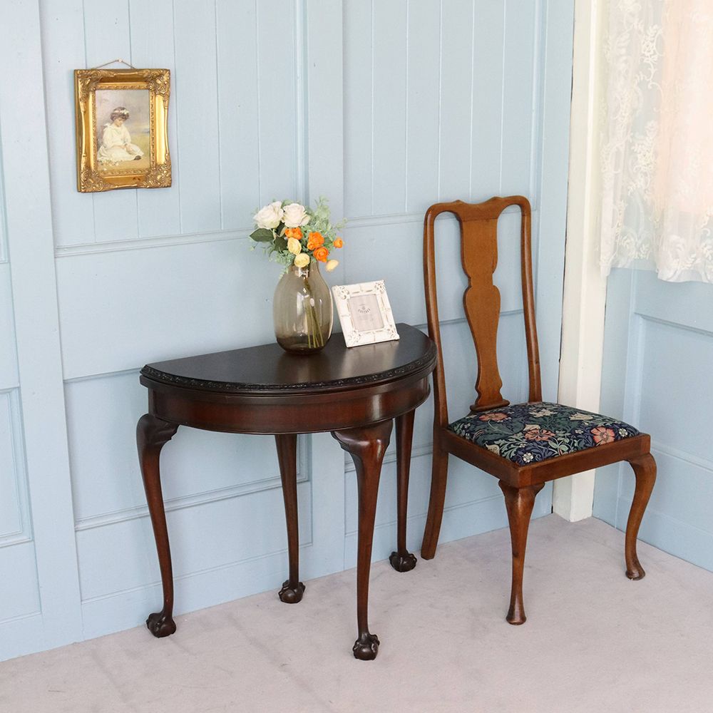 オシャレに1台2役♪ ハーフムーン ゲームテーブル VC109-124MORRIS