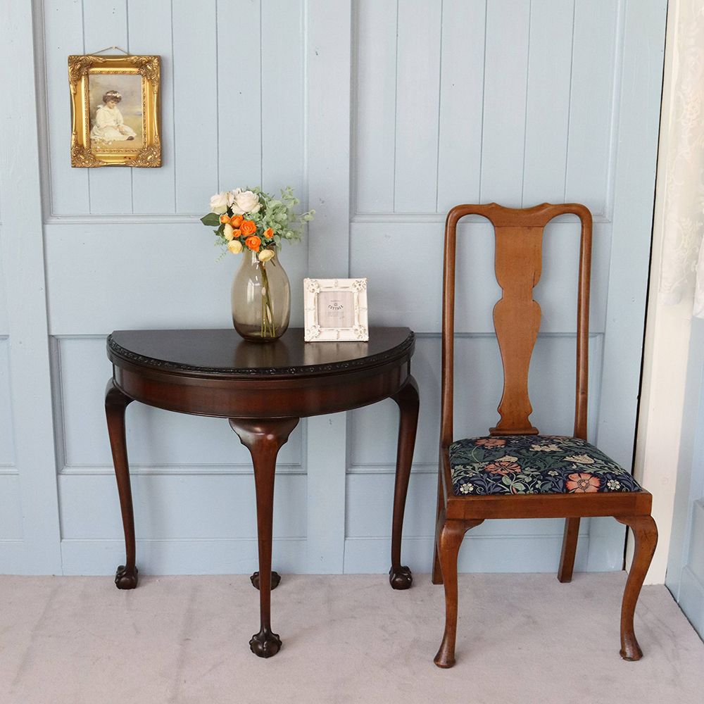 オシャレに1台2役♪ ハーフムーン ゲームテーブル VC109-124MORRIS