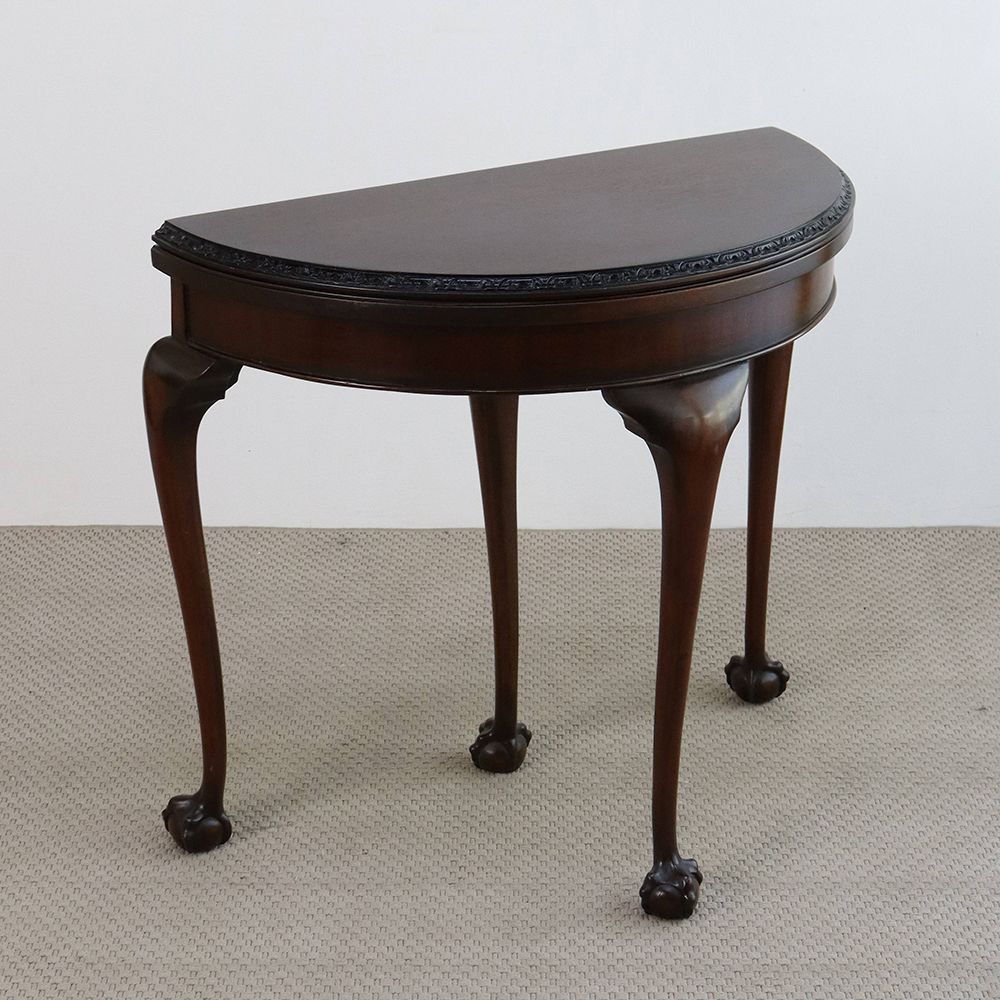 オシャレに1台2役♪ ハーフムーン ゲームテーブル VC109-124MORRIS