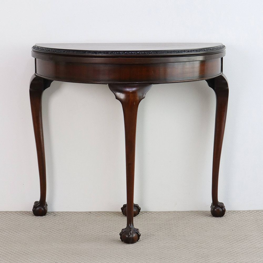 オシャレに1台2役♪ ハーフムーン ゲームテーブル VC109-124MORRIS