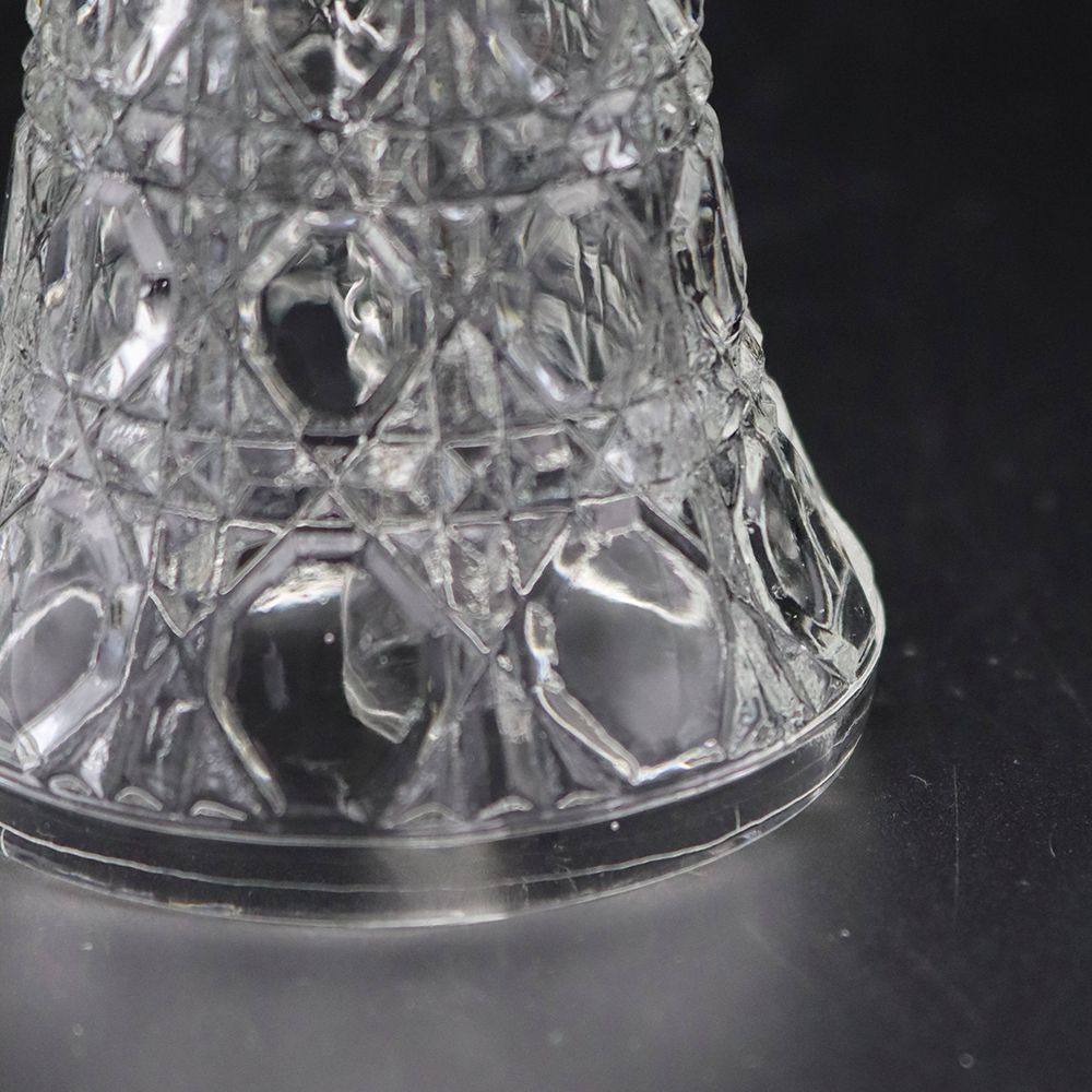 エンボスがキラリ♪ アンティークガラスディナーベル VC109-172014