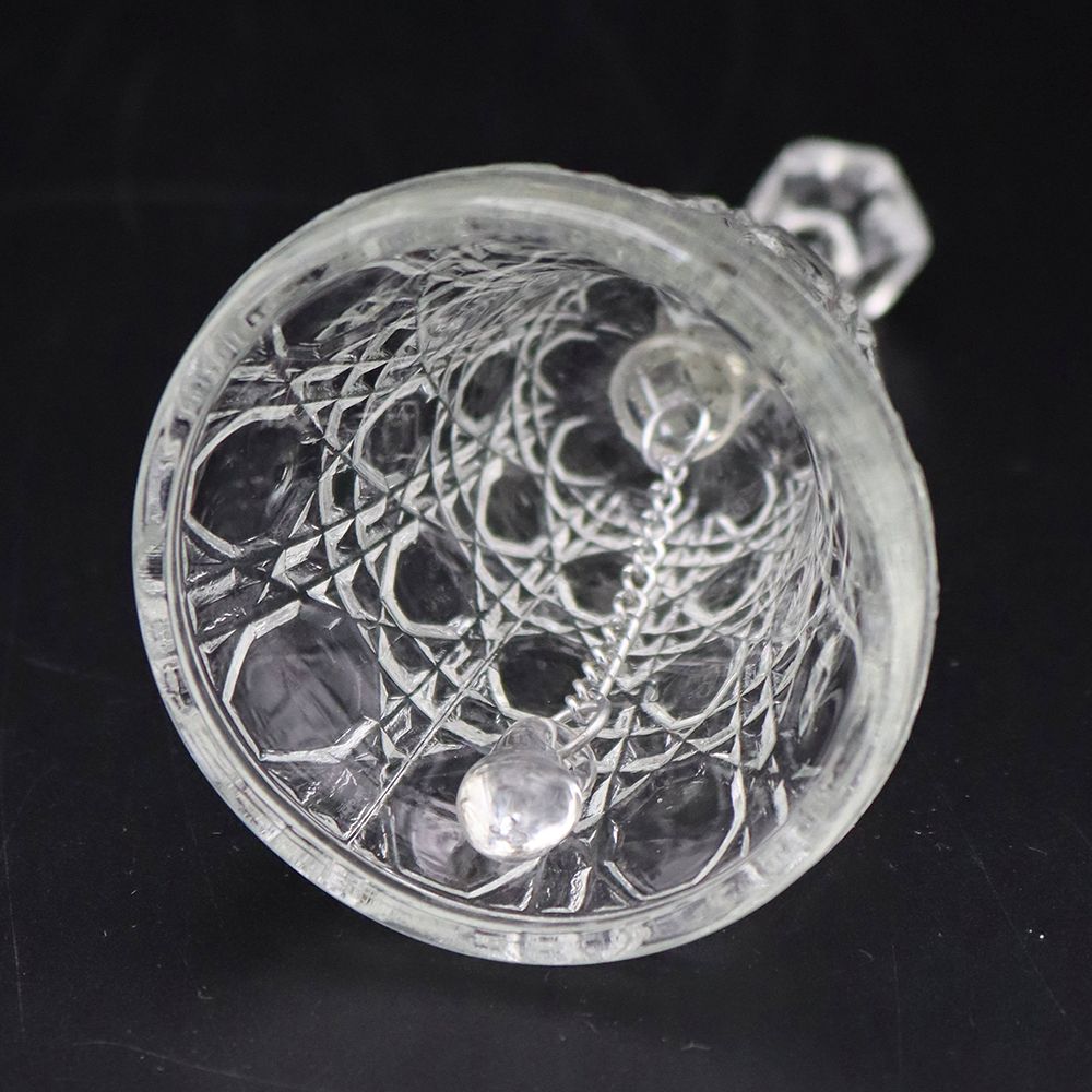 エンボスがキラリ♪ アンティークガラスディナーベル VC109-172014