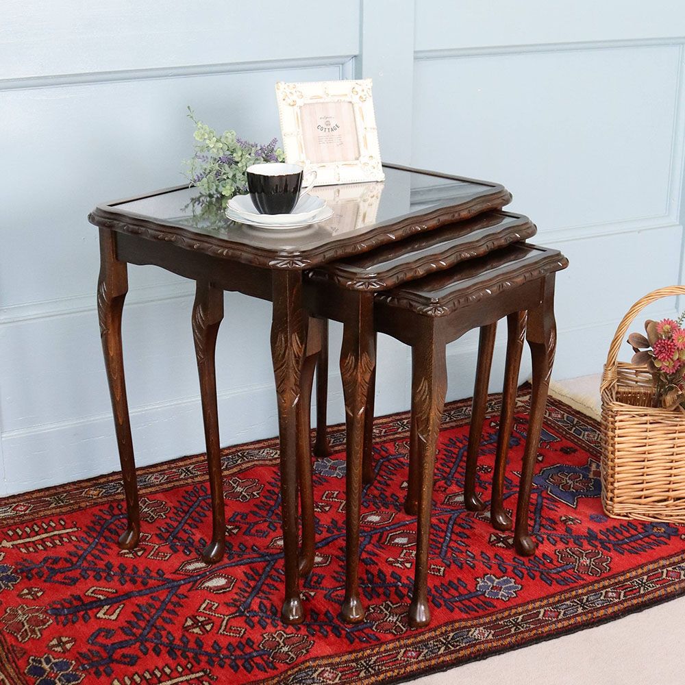 オシャレな猫足♪ ネストテーブル VC109-188