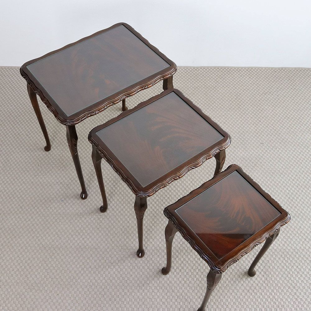 オシャレな猫足♪ ネストテーブル VC109-188