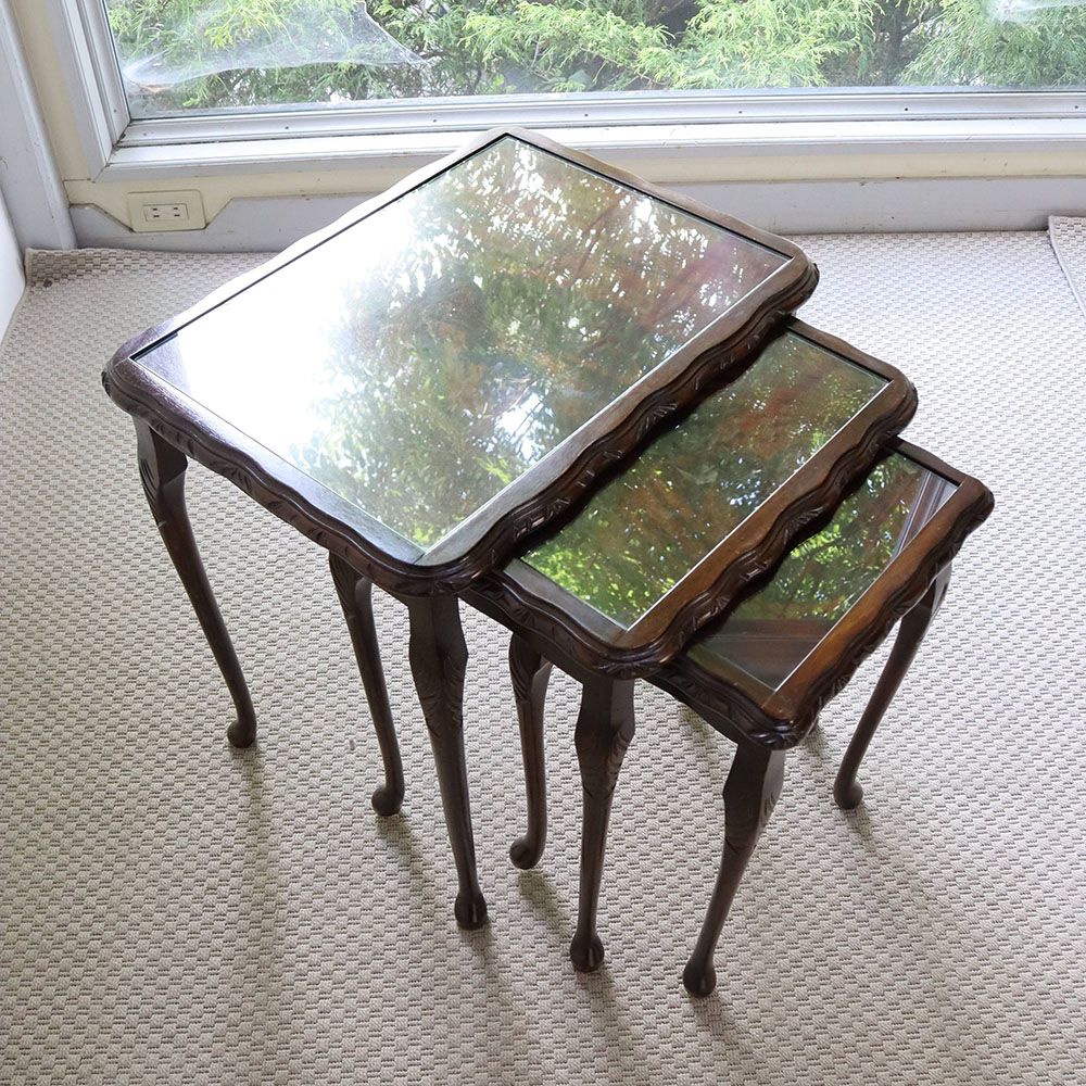 オシャレな猫足♪ ネストテーブル VC109-188