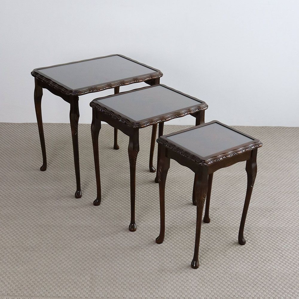 オシャレな猫足♪ ネストテーブル VC109-188