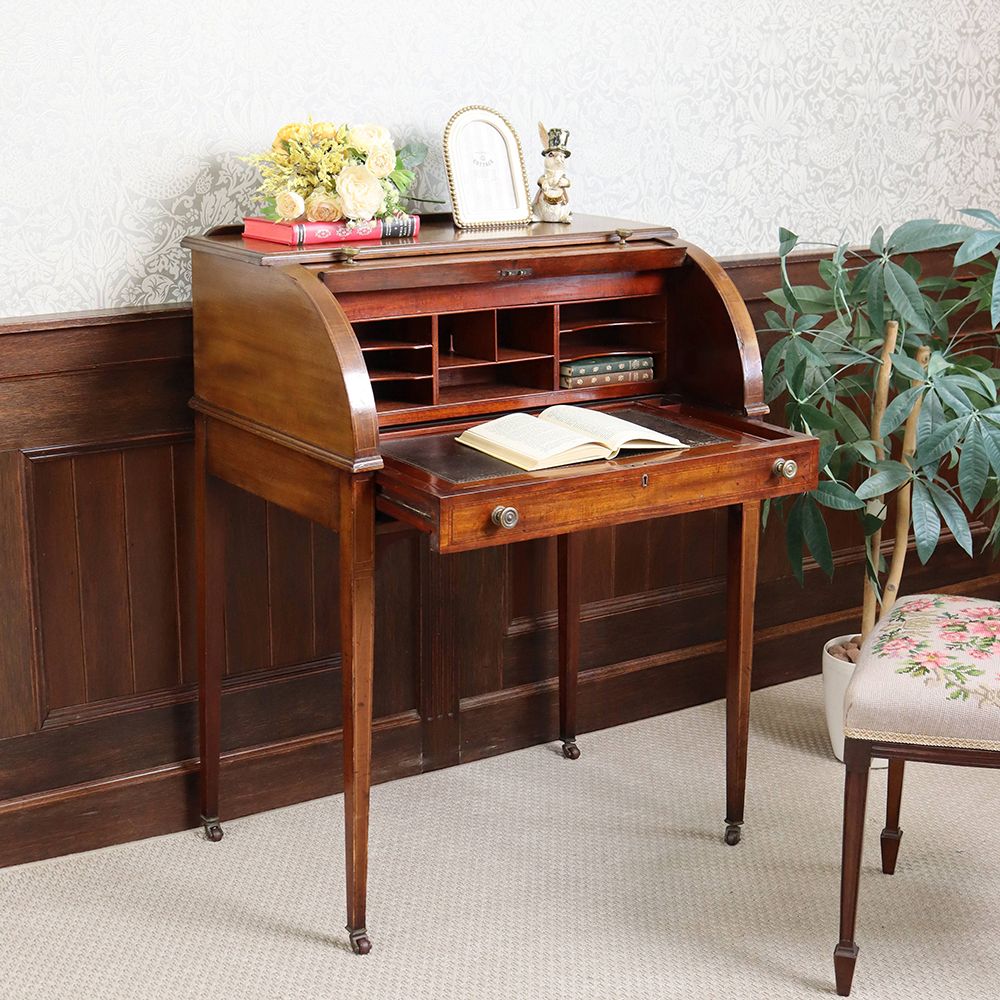 オシャレなロールトップ♪ ライティングデスク VC109-203