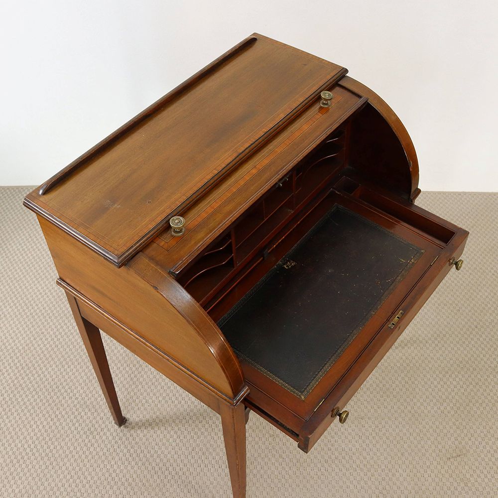 オシャレなロールトップ♪ ライティングデスク VC109-203